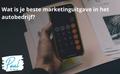 What is your best marketing expense in the car business?